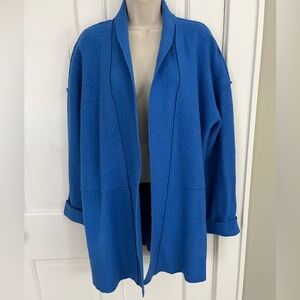 Tahari Women’s Wool Blend Open Front Sweater Cardigan Size Large Grandms Chic